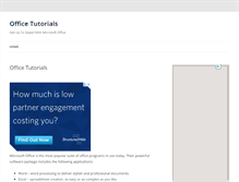 Tablet Screenshot of office-tutorials.com